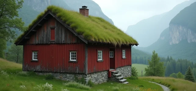 L&rsquo;origine des toits en herbe en Norvège : traditions et bienfaits écologiques